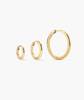 Tube Hoops Bundle Gold Vermeil