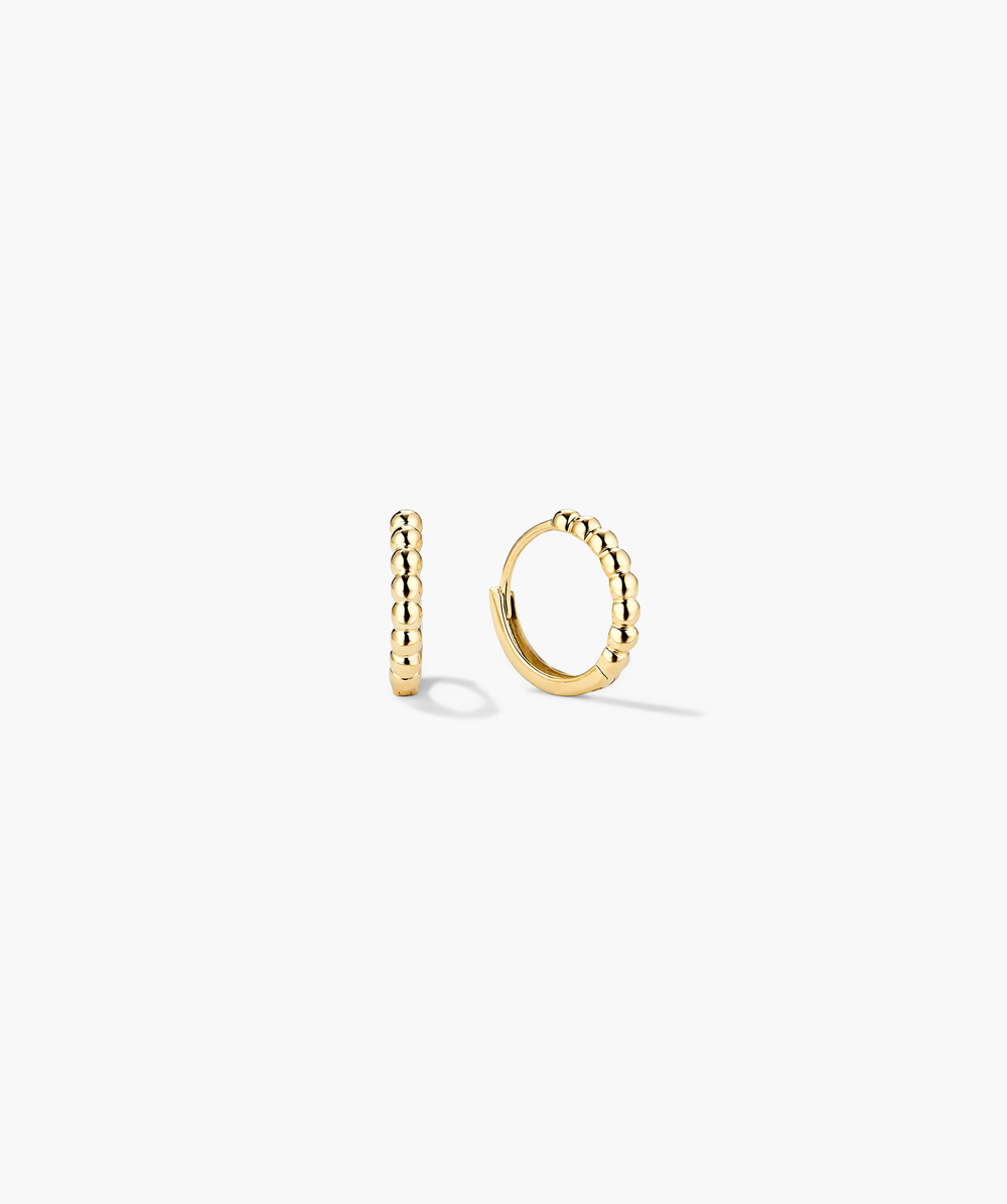 Beaded Hoops