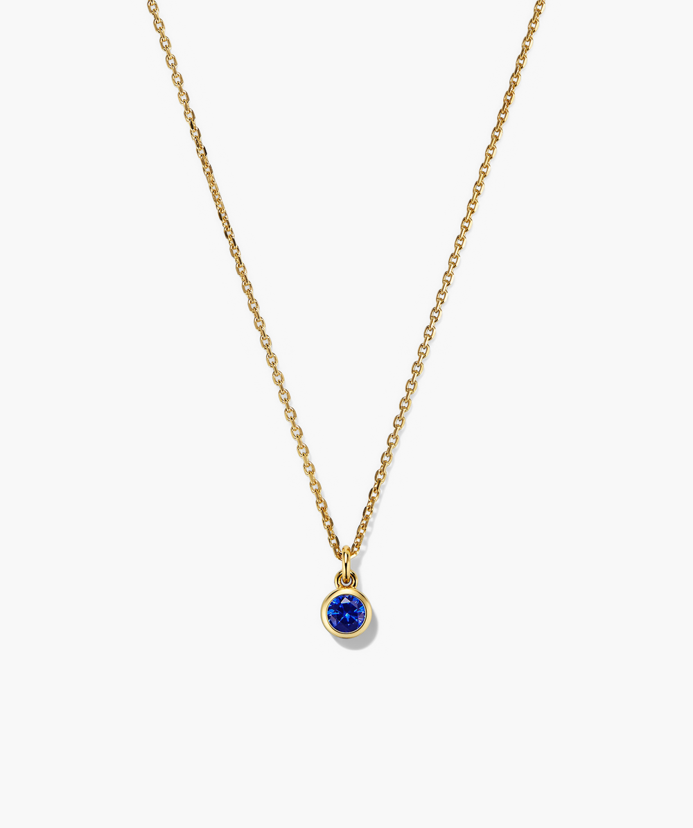 Elegant Sia Birthstone Pendant Necklace