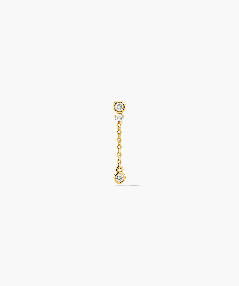 Celese Lab Grown Diamond Chain Stud