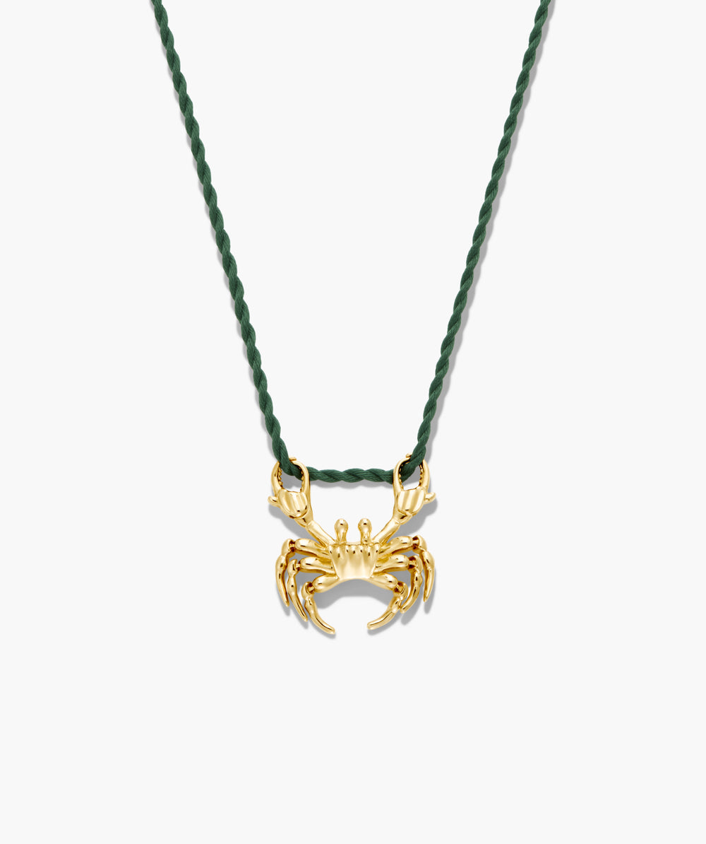 Elegant Crab Cord Necklace