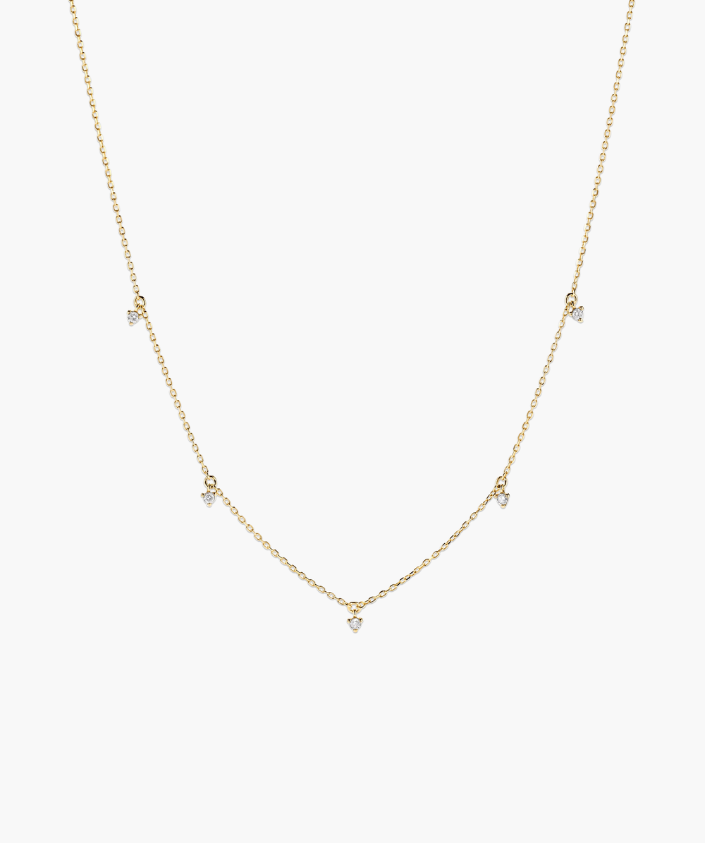 Elegant Multi Station Diamond Necklace