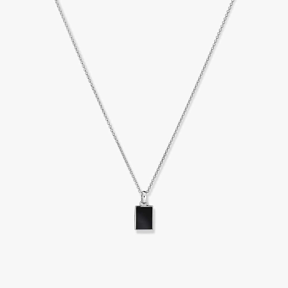Elegant Black Onyx Pendant Necklace