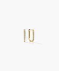 Pavé Diamond Small U Hoops