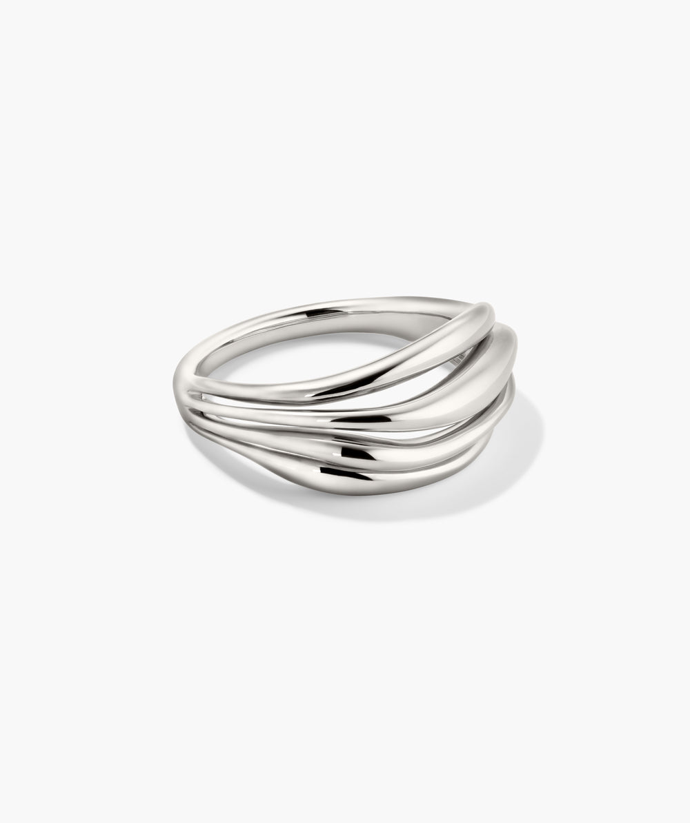 Polished Bold Open Dôme Ring