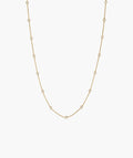 Elegant Lab Grown Sapphire Orbit Necklace