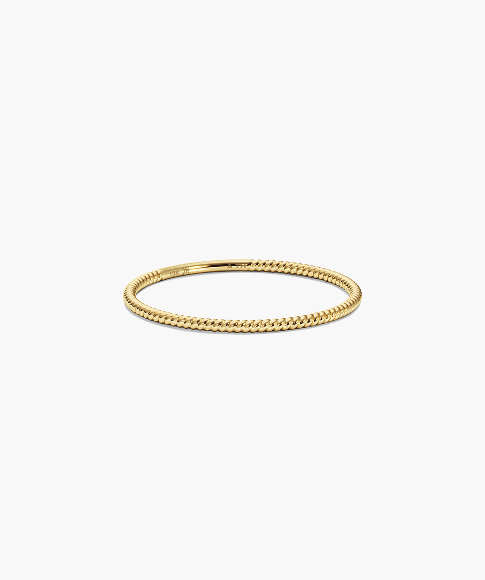 Polished Twist Ring