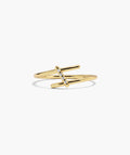 Polished Interconnected Strike Pavé Lab Grown Diamond Ring