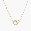 Elegant Pavé Diamond Linked Necklace