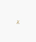 Single Interconnected X Pavé Diamond Stud