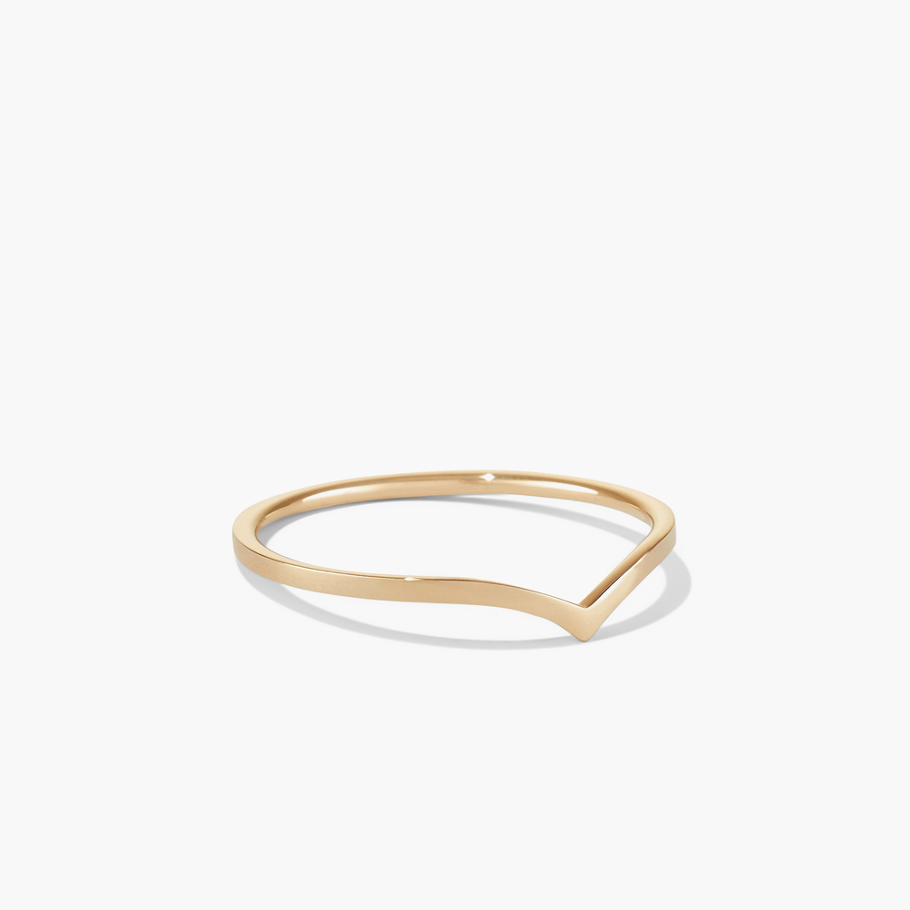 Polished Wishbone Ring