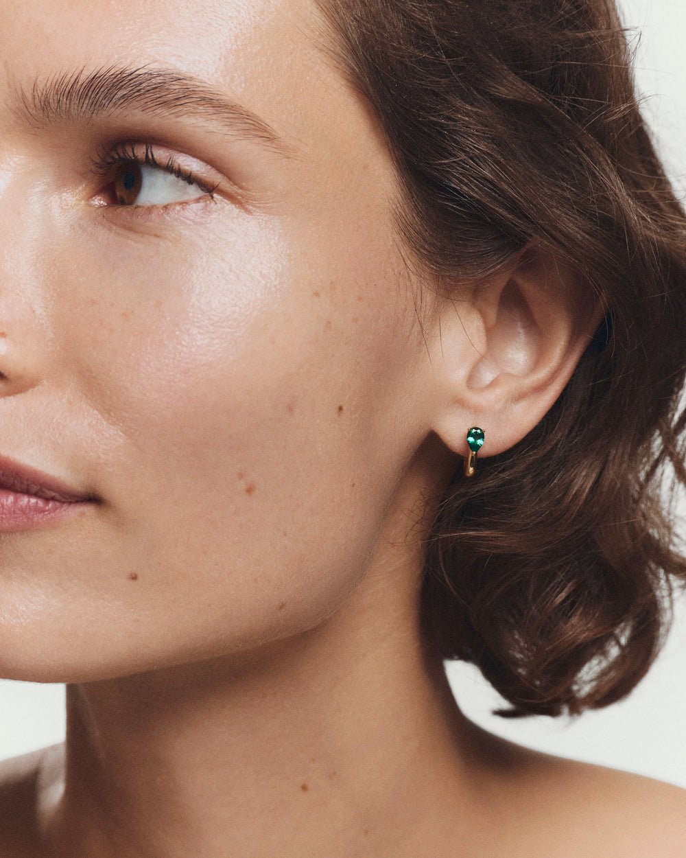Mina Gemstone U Hoops – on model