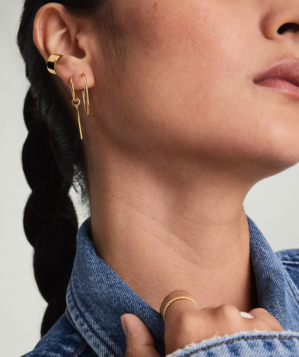Large Hoops – on model
