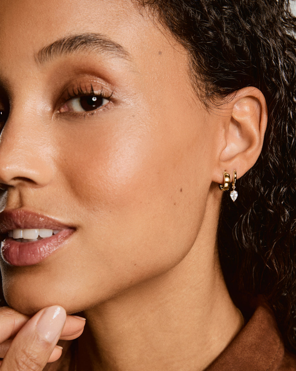 Bia Mini Hoops – on model
