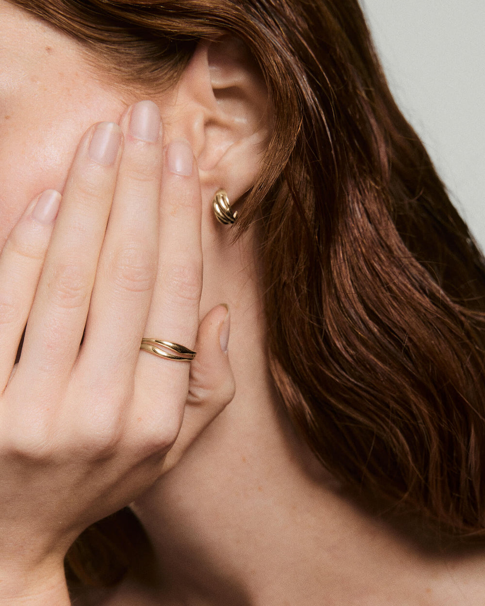 Polished Open Dôme Ring – on model