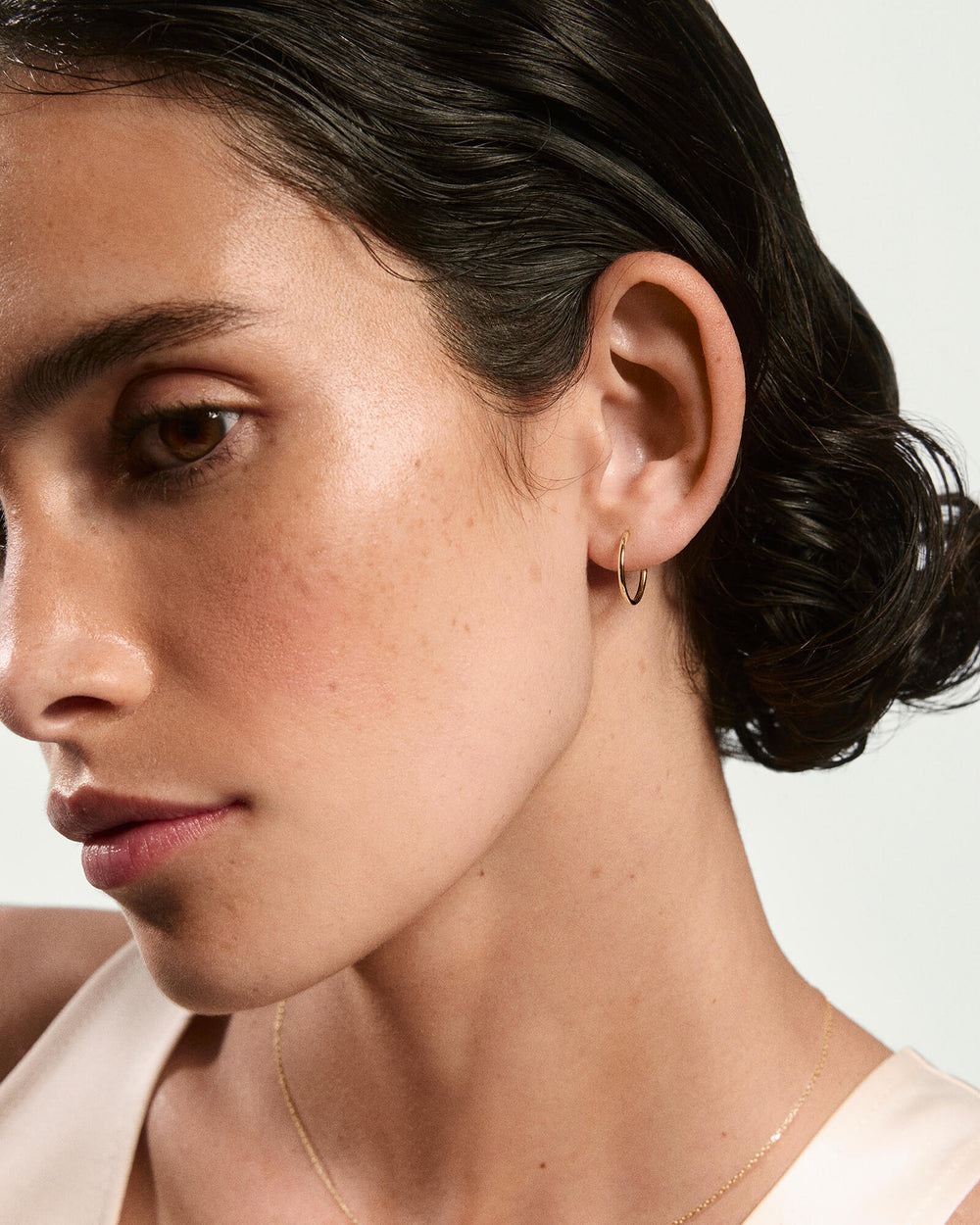 Small Hoops – on model