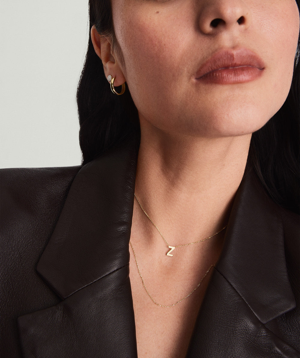 Elegant Chain Necklace – on model