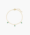 Delicate Baguette Gemstone Bracelet