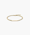 Delicate Engravable Bar Curb Chain Bracelet
